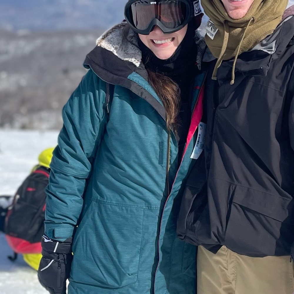 Teal Snow jacket coat